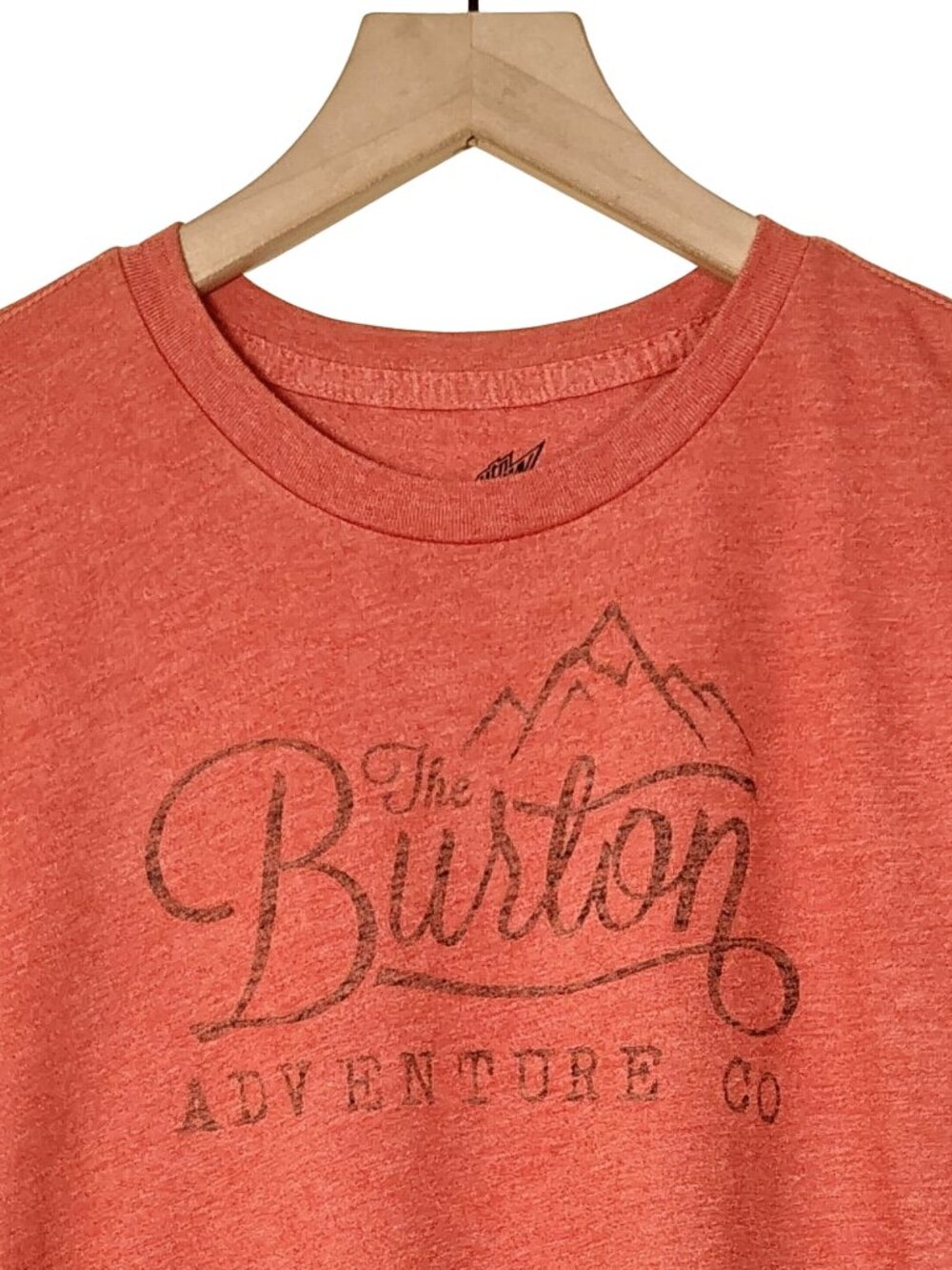 Mountain Dew Mens T-Shirt Burton Adventure Co x Mtn Dew Orange Jersey Size Large